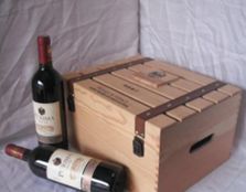 紅酒木包裝箱